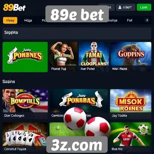 Jogos mais populares disponíveis no 89e bet