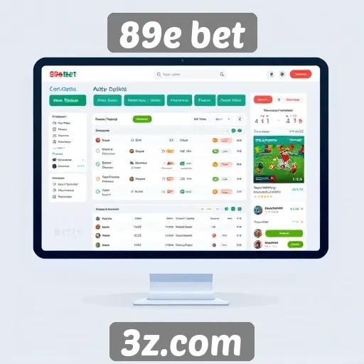 Experiência do usuário na interface do 89e bet